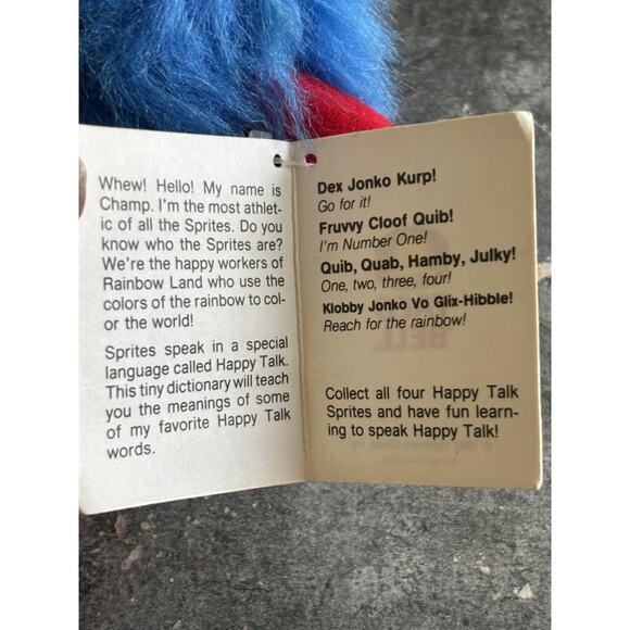 2 Vtg Rainbow Brite Sprites White & Blue Hallmark Taco Bell 7” - Picture 8 of 10